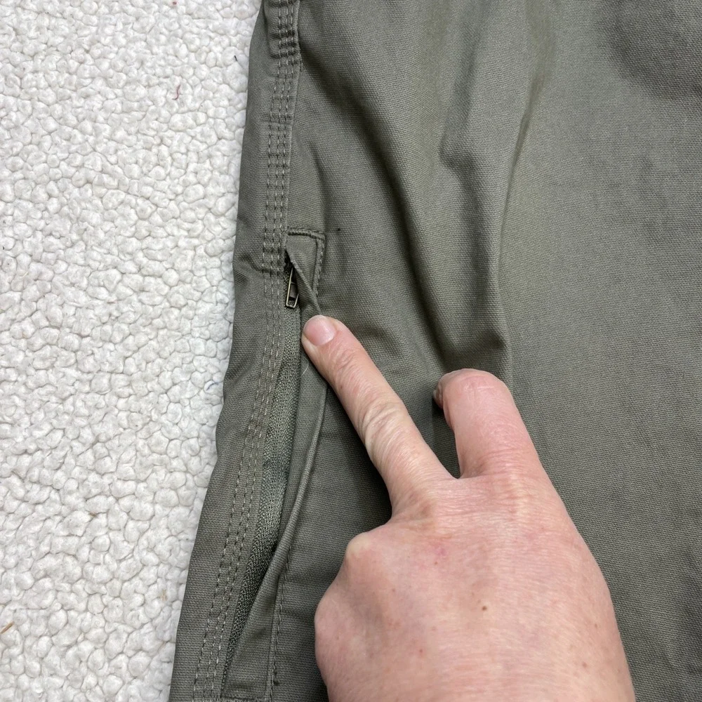 Colorado Clothing Pants Men 36x30 Olive Green Canvas Utility Straight Leg Pocket
